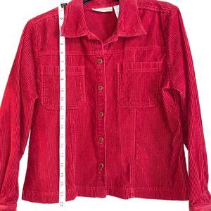 Dressbarn Wide Wale Corduroy Jacket